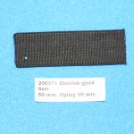 50 mm. sort elastisk gjord, 200371-10